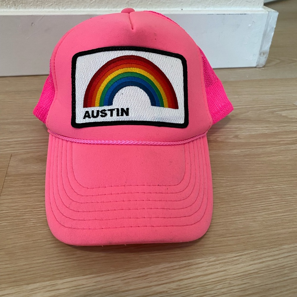 Aviator nation Austin Rainbow Trucker Hat